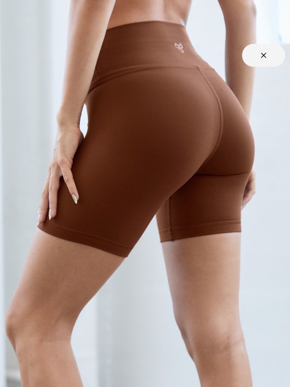 TNA High-Waist Brown Women’s Bike Shorts size XS